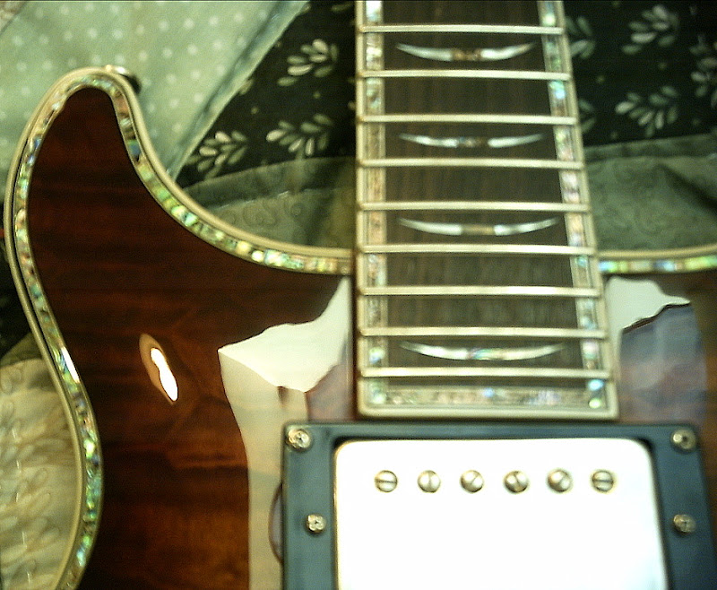 Brownsville LP DC copy 25.5" quilted top,very ornate inlay,with upgrades,LK! Harmony Central